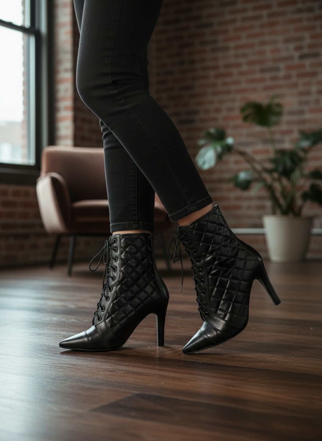 Bota Bico Fino Feminina