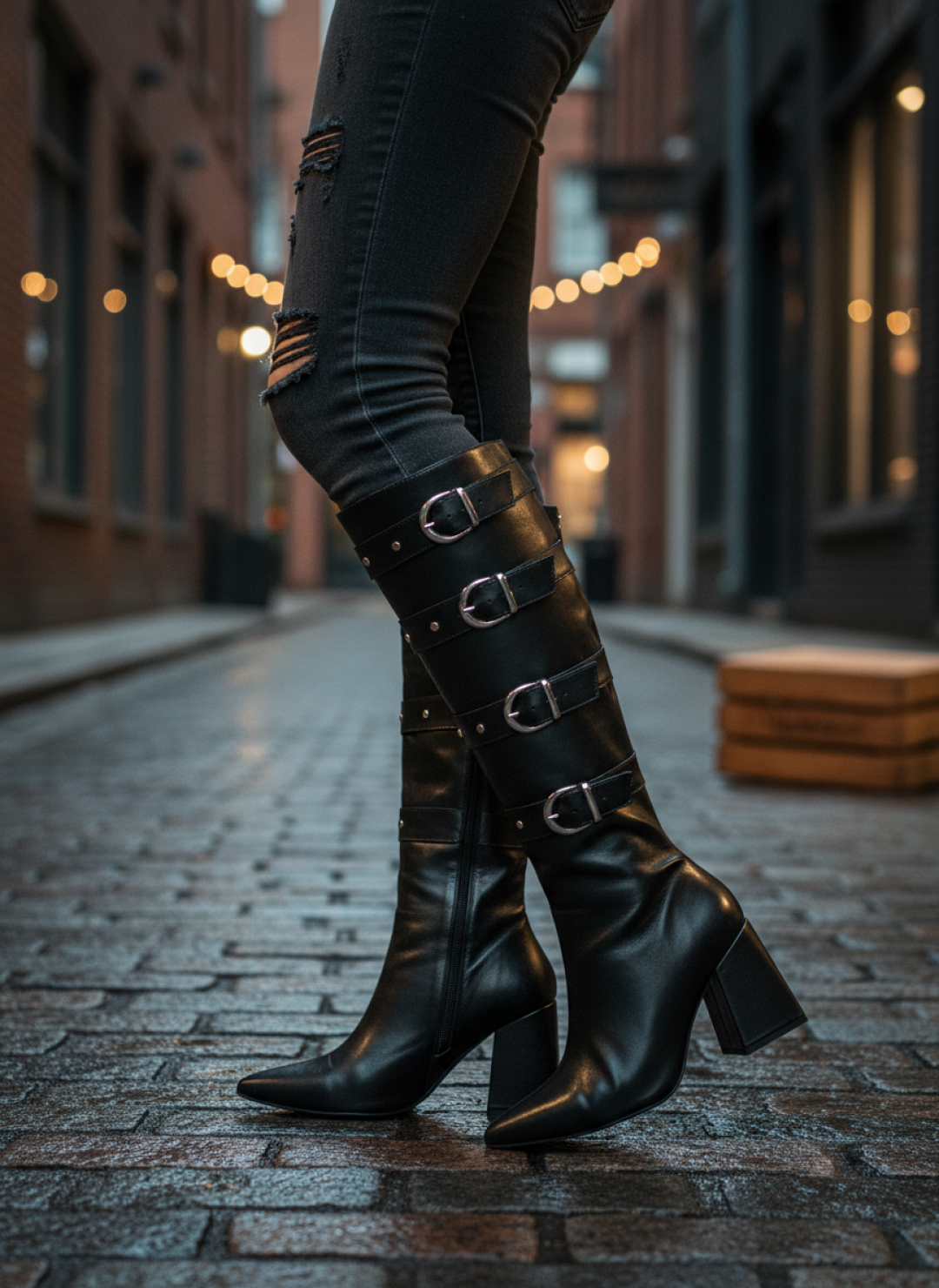 Bota Bico Fino Feminina