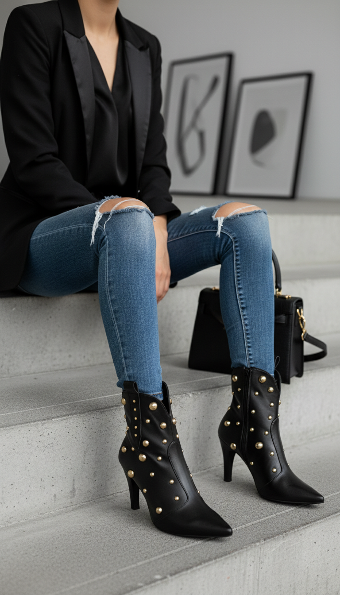 Bota Bico Fino Feminina